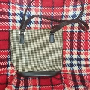 Vintage Houndstooth Bucket Bag